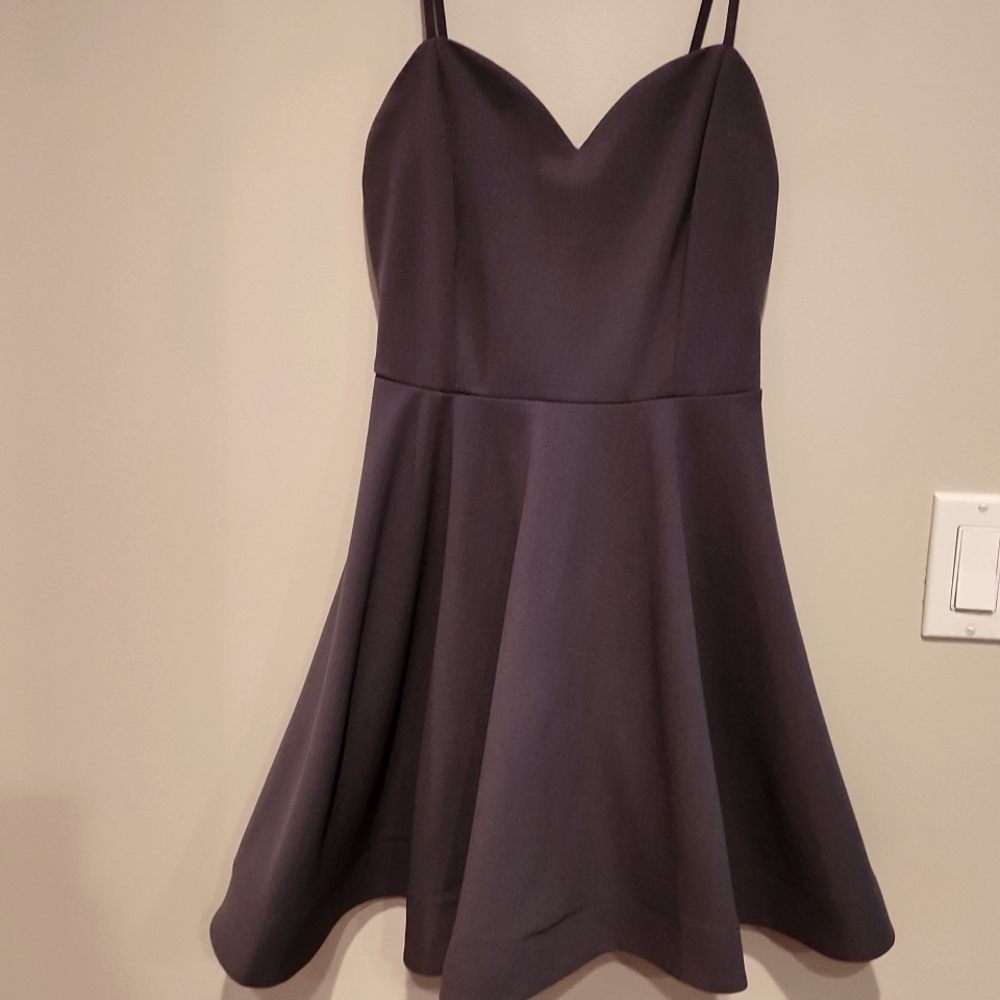 Gray womans mini formal dress size small
